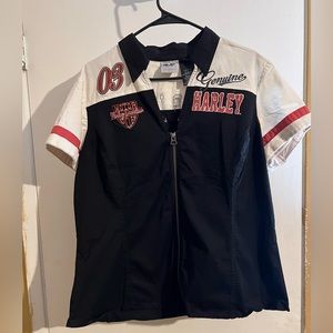 Harley Davidson, woman’s anniversary mechanics blouse